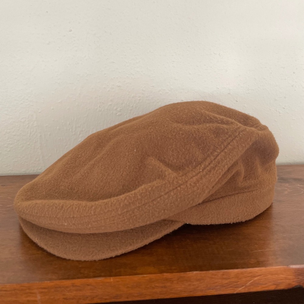 VTG Dorfman Pacific Flat Cap United Hatters Brown Wool Blend Med Cabbie Newsboy